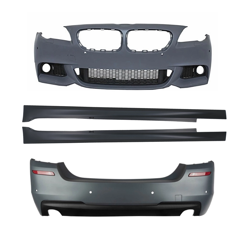 Bmw F10 M Sport Body Kit-Gövde Kiti 2010-2013 | Far Yıkamalı-Park Sensörlü | Çİft Çıkış | 535i Tip