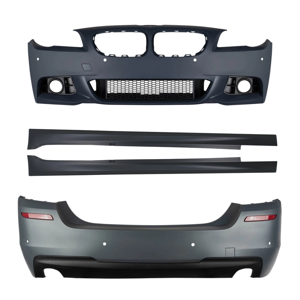 Bmw F10 M Sport Body Kit-Gövde Kiti 2014-2016 | Far Yıkamalı-Park Sensörlü | Çİft Çıkış | 535i Tip