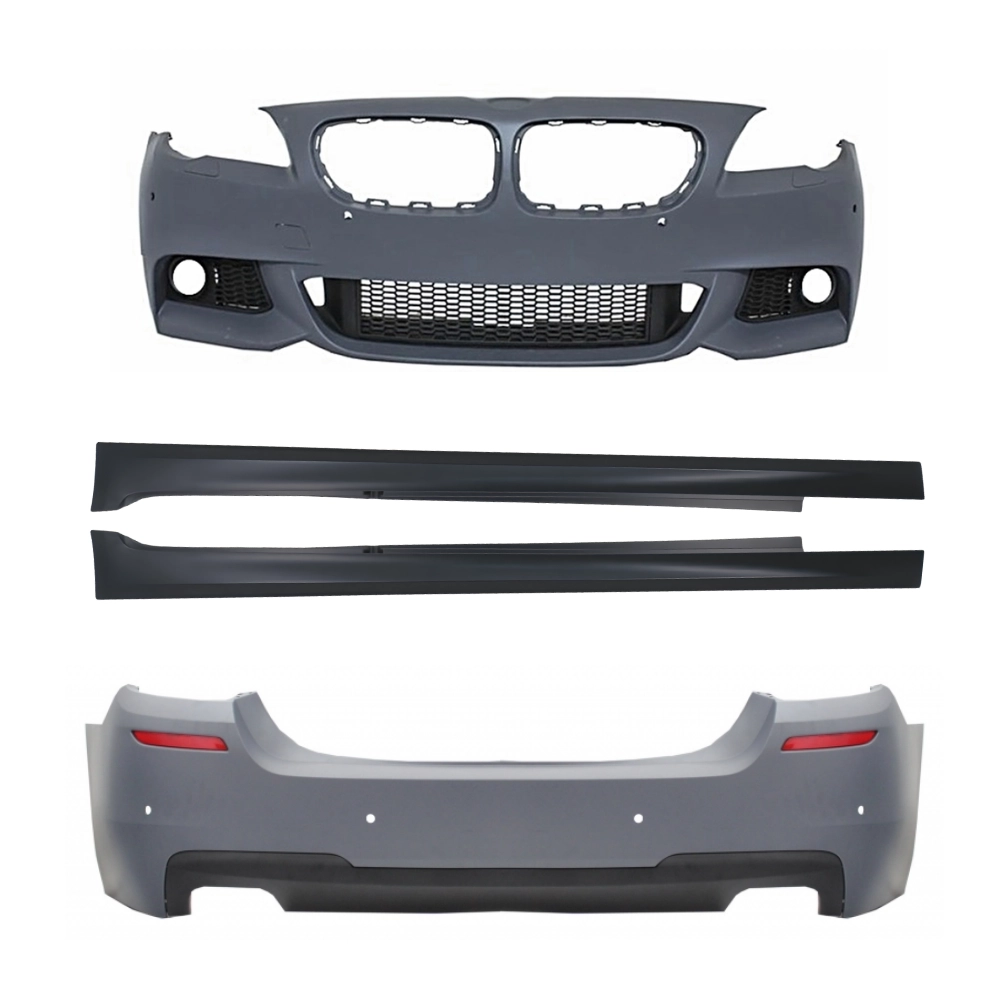 Bmw F10 M Sport Body Kit-Gövde Kiti 2010-2013 | Far Yıkamalı-Park Sensörlü | Çİft Çıkış | 550i Tip