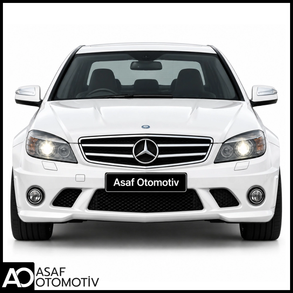 Mercedes C Serisi W204 AMG C63 Ön Tampon Seti 2007-2010 | Sisli | Far Yıkamalı