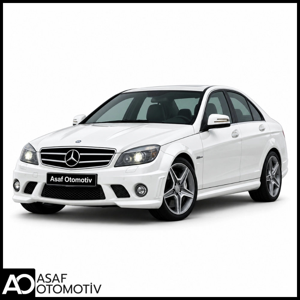 Mercedes C Serisi W204 AMG C63 Ön Tampon Seti 2007-2010 | Sisli | Far Yıkamalı