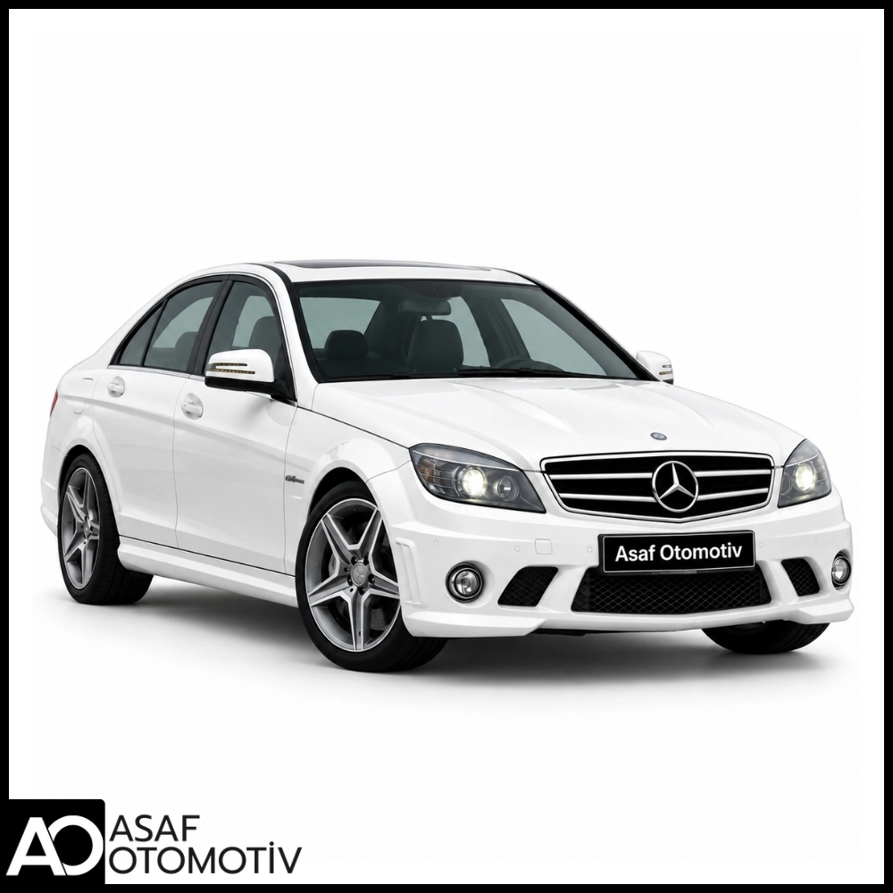 Mercedes C Serisi W204 AMG C63 Ön Tampon Seti 2007-2010 | Sisli | Far Yıkamalı
