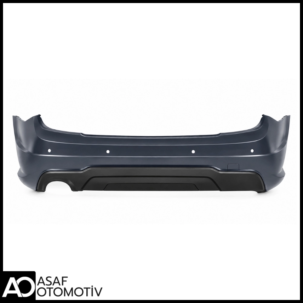 Mercedes C Serisi W204 AMG Arka Tampon Seti 2011-2013 | Park Sensörlü