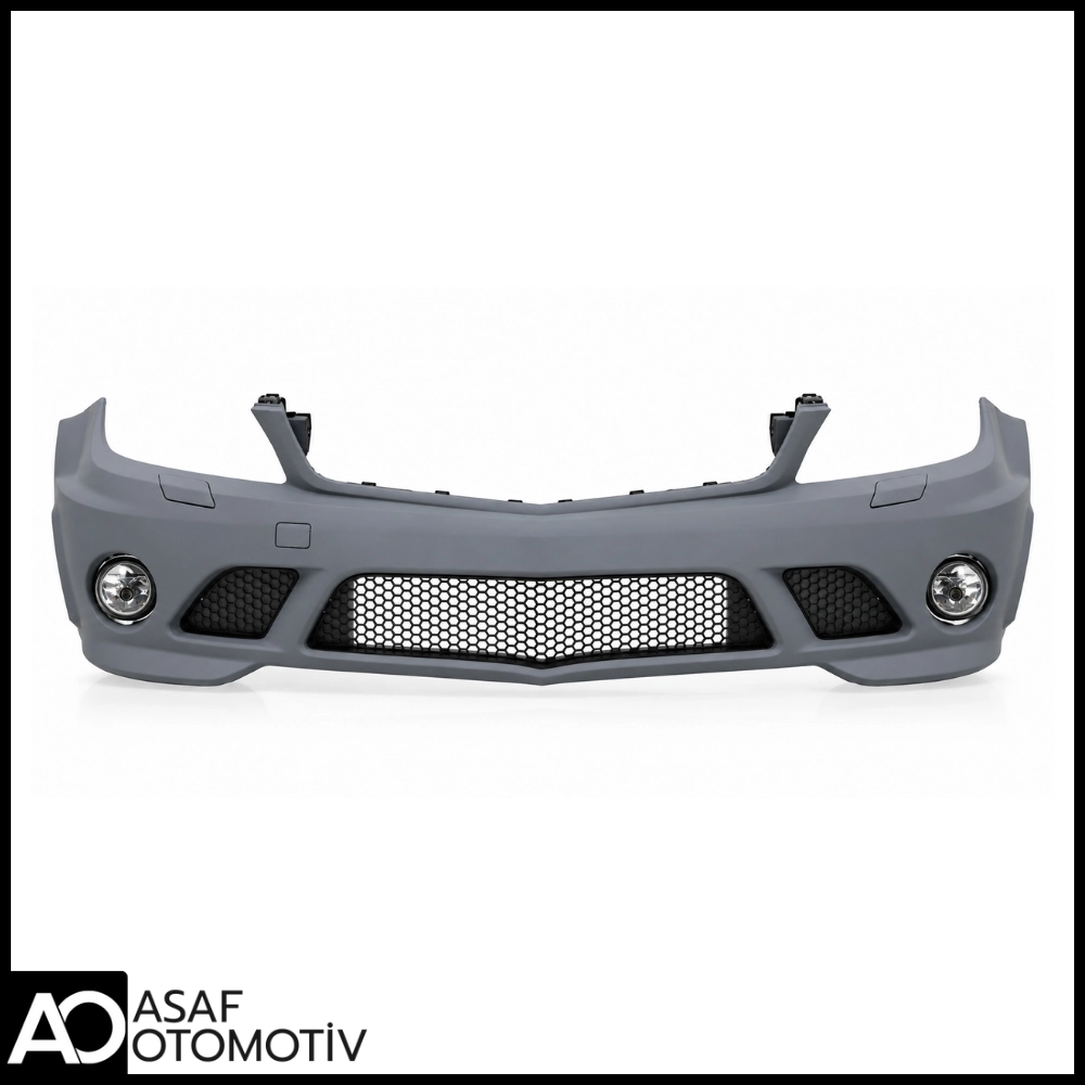 Mercedes C Serisi W204 AMG C63 Ön Tampon Seti 2007-2010 | Sisli | Far Yıkamalı