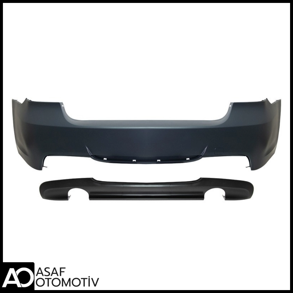 Bmw 3 Serisi E90 M-Sport Arka Tampon Seti 2005-2011 | Park Sensörsüz | 335i Tipi