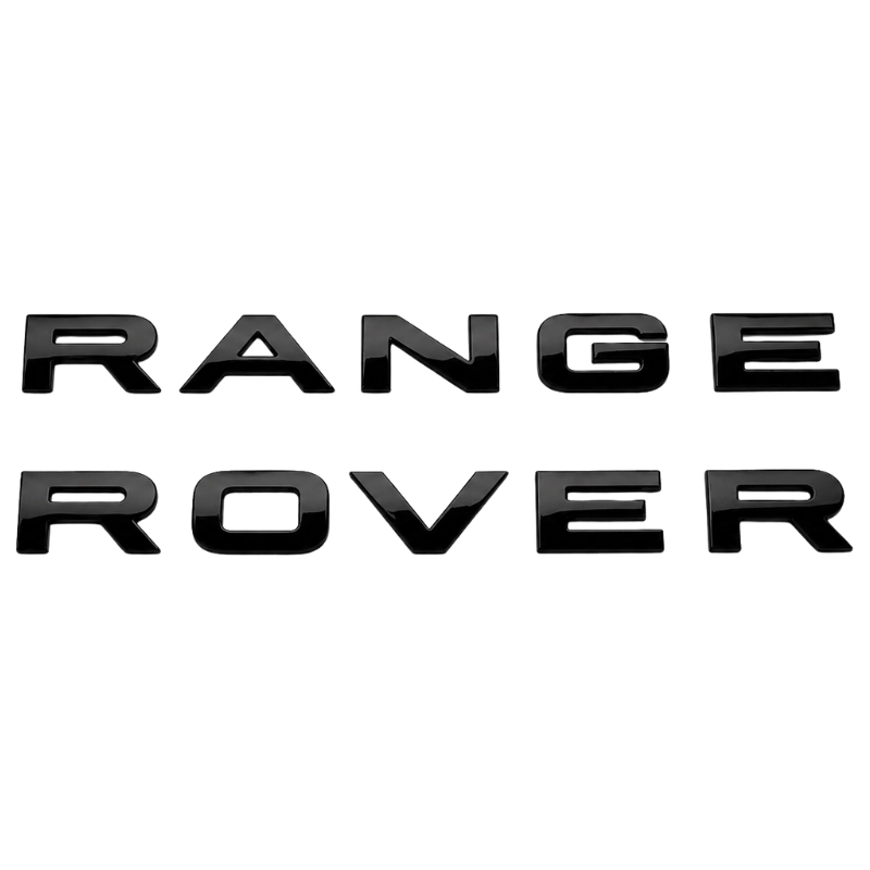Range Rover Yazısı Parlak Siyah Renk