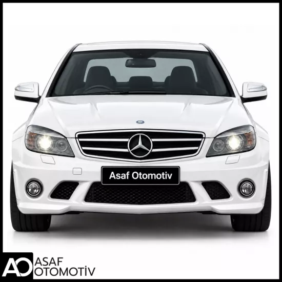 Mercedes C Serisi W204 AMG C63 Ön Tampon Seti 2007-2010 | Sisli | Far Yıkamalı