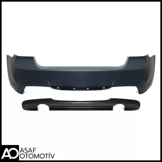 Bmw 3 Serisi E90 M-Sport Arka Tampon Seti 2005-2011 | Park Sensörsüz | 335i Tipi