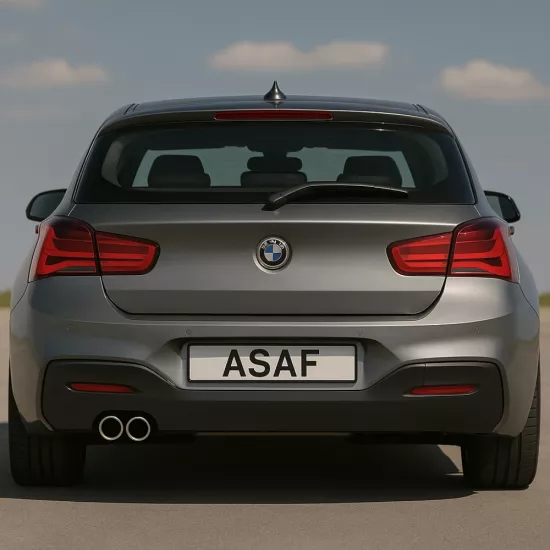 Bmw 1 Seri F20 M Sport Arka Tampon Komple Dolu 2015-2019 Çift Çıkış