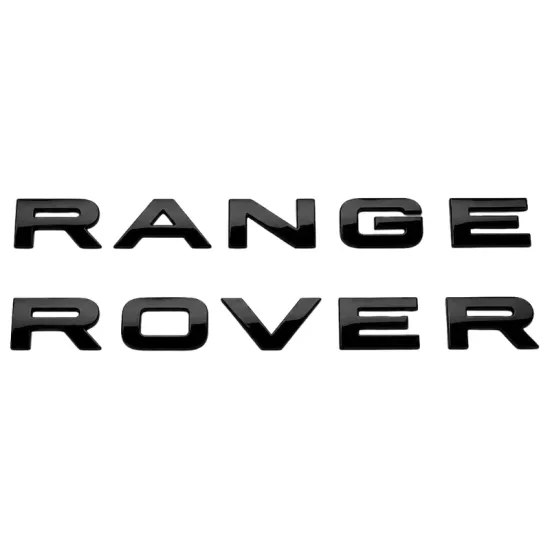 Range Rover Yazısı Parlak Siyah Renk
